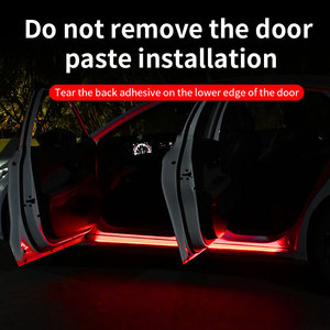 Kablosuz uzaktan kumanda <span class=keywords><strong>LED</strong></span> kapı yan etek dekoratif ışık çubuğu renkli atmosfer ve uyarı lambası durumu yeni