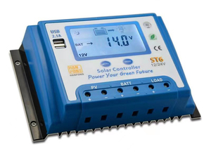 PWM контроллер солнечного заряда 10A 20A 12V 24V автоматический контроллер солнечного заряда с ЖК-дисплеем - Product Image 1
