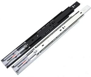 3-Fold Full Extension <strong>Rail</strong> Drawer Runner Telescopic Channel <strong>Push</strong> to <strong>Open</strong> Drawer <strong>Slide</strong> <strong>Rail</strong> - Product Image 1