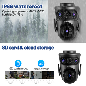 12X Zoom Three Lens Outdoor <strong>Camera</strong> Full Color Night Vision Waterproof Ip66 Two Way Audio Home Security Cctv <strong>Camera</strong> - Product Image 4