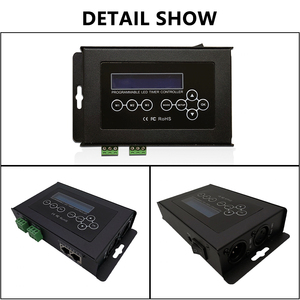 DC 9V DMX512 4CH Timer Dimmer Controller LED programmabile fai da te XLR-3 RJ45 morsettiera interfaccia di uscita di ingresso con Display LCD