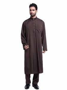 Islam giyim erkekler için müslüman uzun elbise arap Kaftan yeni stil jumen tasarımlar orta doğu Polyester 4 renkler 3 iş günü - Product Image 4
