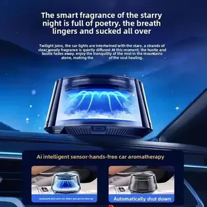 معطر هواء للسيارة على شكل سحابة مع إضاءة داخلية RGB وعطر ذكي قابل لإعادة الشحن - Product Image 3