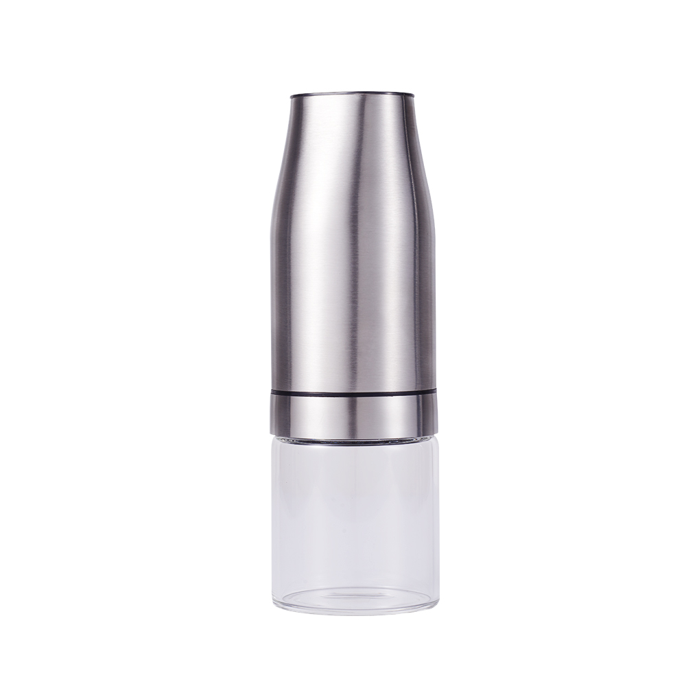 source factory  made in China electricity button  operated stainless steel electric pepper grinder salt mill