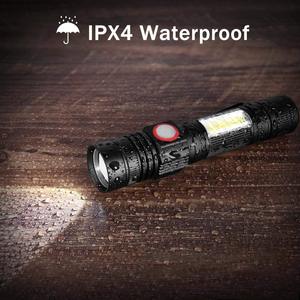 クリップ付き多機能ブライトパワーマグネティック2in1充電式T6およびCOBLEDトーチ - Product Image 6