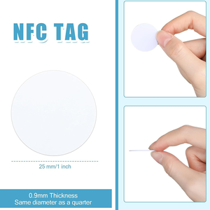 Free Sample Custom Programmable 1K RFID NFC Tag Waterproof 213 215 Ntag216 HF <strong>UHF</strong> 13.56MHz 860-960MHz <strong>Inlay</strong> PVC Payment - Product Image 3