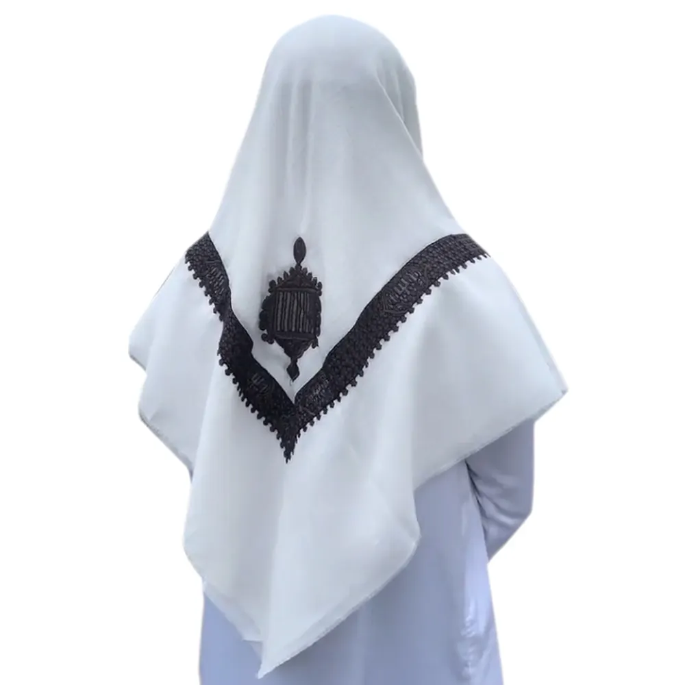 Shemagh Keffiyeh Masar Saudi-Arabien Herren Schal islamischer Hijab besticktes Hauptgewand Jemen Kopftuch 50 x 50 Zoll gemischte Farben