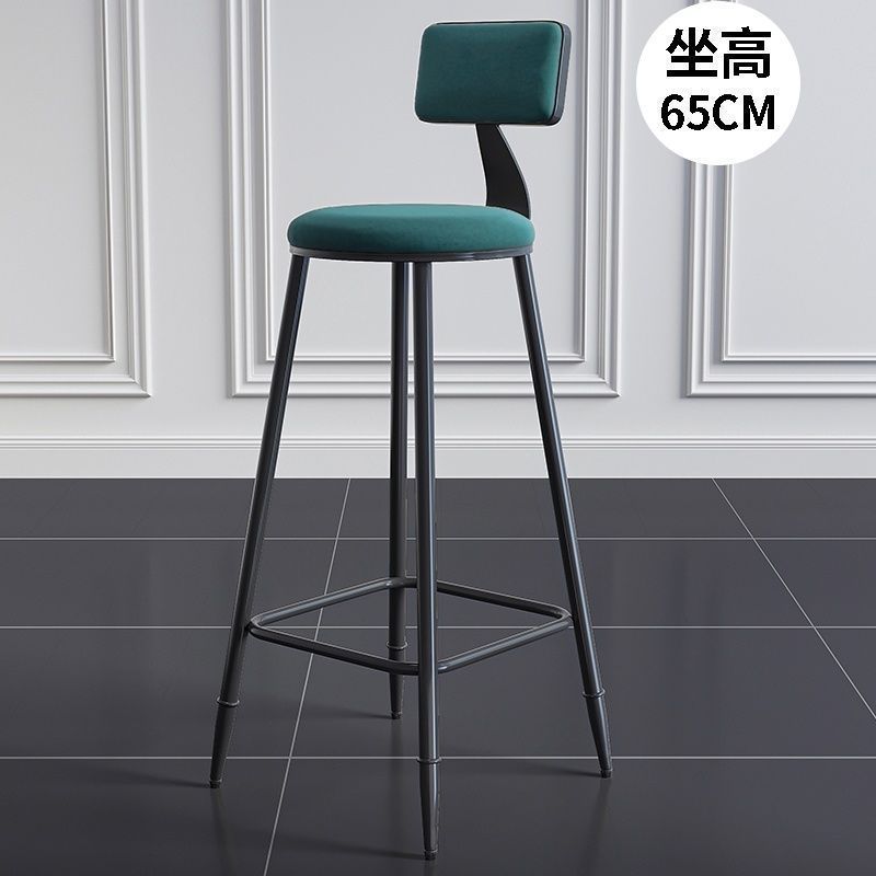 Second generation, black chair with green velvet, 65cm