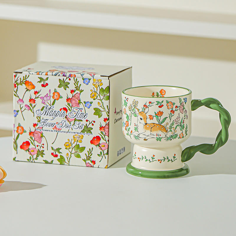 Tasse fauve Bush vert (couleur en boîte)