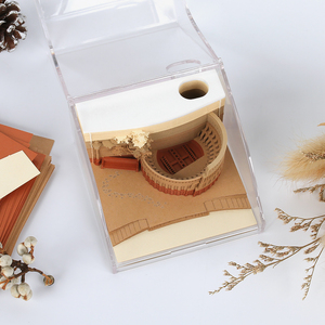 3D <strong>Block</strong> <strong>Note</strong> Colosseum <strong>Memo</strong> Pad Creative Different Sheets Notepad Paper <strong>Cube</strong> <strong>Custom</strong> Tourist Attraction Souvenir Diy Papercrafts - Product Image 2