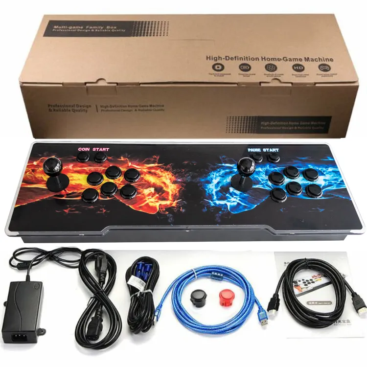 Consola de juegos Retro, 2 jugadores, 4710 en 1, 5S, Fifhting Stick