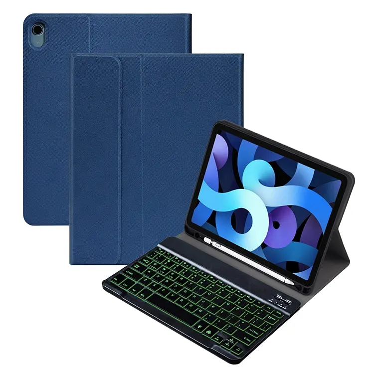 Abnehmbare magnetische kabellose Tastatur für Xiaomi Samsung iPad Tablet Hintergrund beleuchtete Magic Smart Keyboard Cover Case mit Stift halter