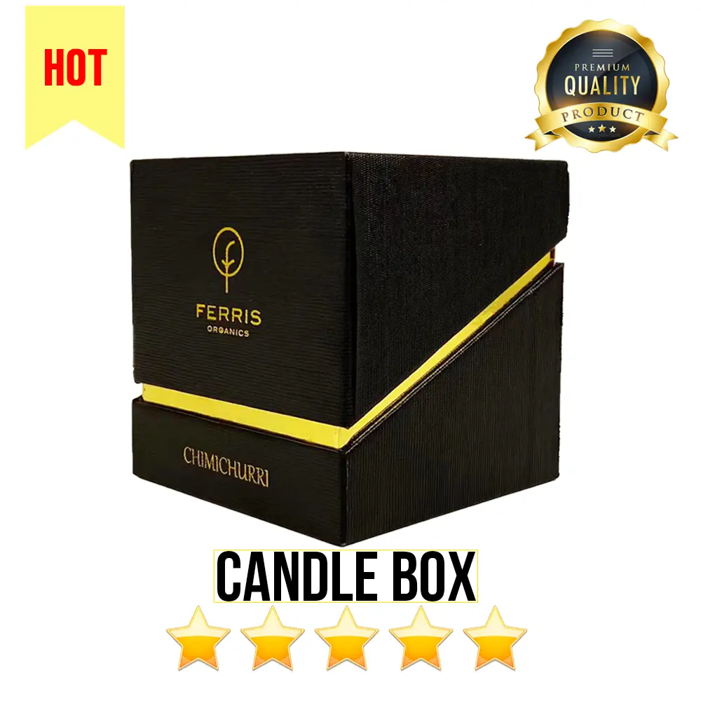 Barattolo di imballaggio di scatole di candele di carta regalo con Logo personalizzato di lusso con coperchio e Set di cartone rigido quadrato bianco nero all'ingrosso di Oz vuoto