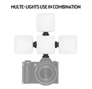 KM-72B Mini LED Video işığı RGB renk çok fonksiyonlu on-kamera dolgu işık telefonları kameralar için ABS stüdyo fotoğraf aydınlatma - Product Image 3