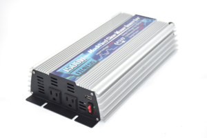 Inversor de onda sinusoidal modificada por USB, entrada de 12 V o 24 V de CC a salida de 110V y 60Hz con enchufes duales, 1500W - Product Image 4