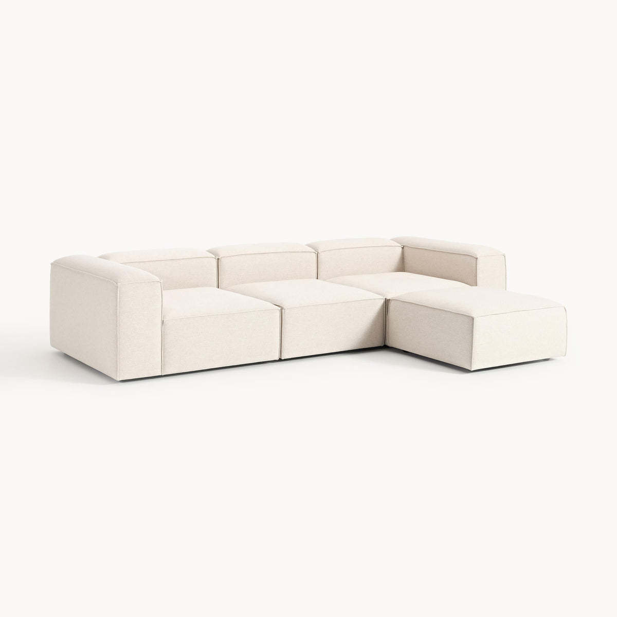 Tessuto misto lino beige