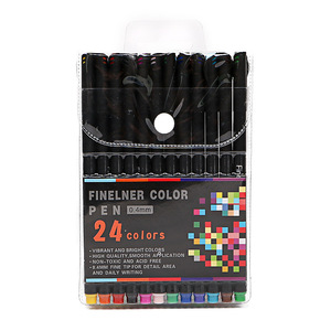 <strong>0</strong>.4mm Needle Metal Tip Fineliner Marker Color Pen Set Signature Pen - Product Image 3