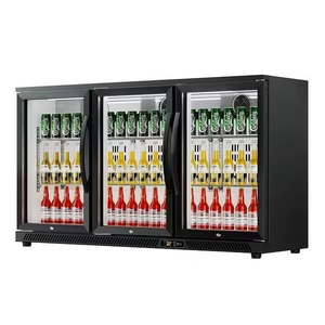 Wholesale High Quality <strong>350L</strong> air Cooling Glass Door Portable Mini bar Fridge for Home