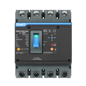 Yeni ve orijinal Chint NXMLE-125S 32A 40A 50A 63A 4P NM1LE MCCB kalıplı durumda devre kesici kaçak koruma ile - Product Image 1