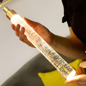 2022 Modern Hanging Clear Crystal Bubbles Pendant <strong>Light</strong> LED Long Crystal Chandeliers for Staircase Chandelier Modern - Product Image 1