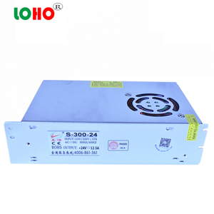 SMPS 220V/110VAC入力電圧シングル出力24v12.5a300WLEDライトストリングモジュール電源 (ファン付き) DC24V 27.6V 26V 300W - Product Image 2