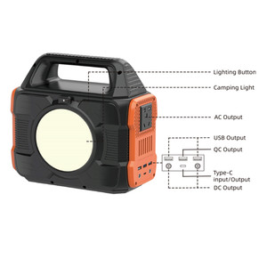 High Cycle Travel Charger <strong>New</strong> Design OPS300 Multi Function 288Wh 80000mAh Solar Panel AC Portable Outdoor Power Station Charger - Product Image 2