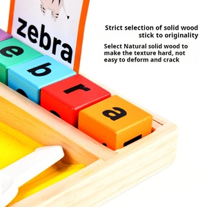 Wooden Children's Montessori Sand Table Sand Painting and Scraping Sandbox Learning to <strong>Write</strong> and Practice Calligraphy Puzzle <strong>Toy</strong> - Product Image 4