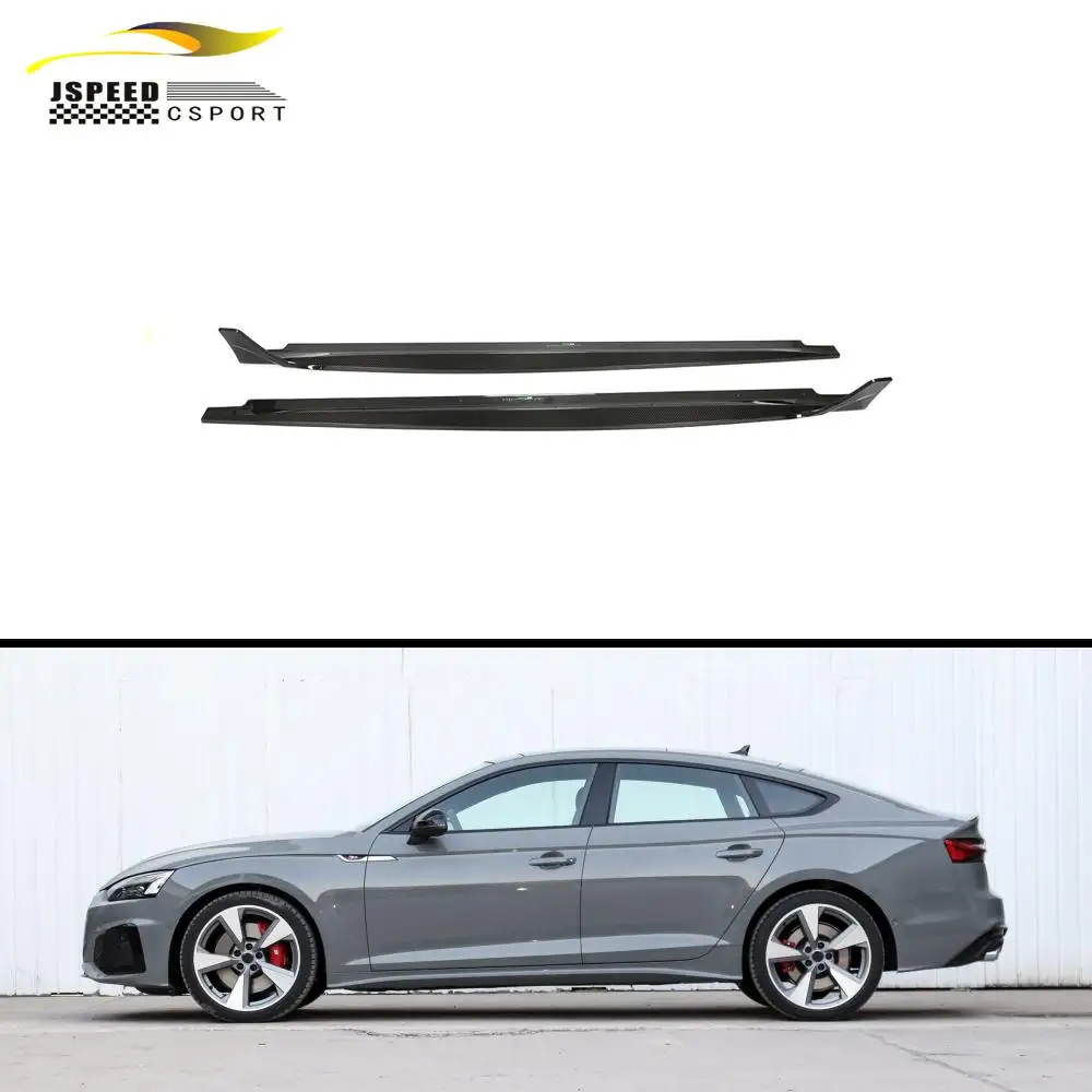 Faldones laterales de fibra de carbono para coche, extensión para Audi A5 S LINE S5 Sportback Hatchback de 4 puertas 2020-2021