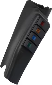 Özel simge 4 Gang DC 12V LED ışık anahtarı paneli için Jeep Wrangler <span class=keywords><strong>JK</strong></span> 2011-2018 kombinasyonu anahtarı yeni sol yan a-pillar