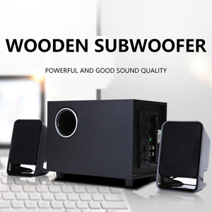家庭影院220V 2.1声道高音量台式扬声器木质有线蓝牙电脑低音炮有线扬声器 - Product Image 2