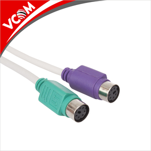 VCOM PS2 USB Splitter dönüştürücü USB 2.0 tip a PS/2 bağlantı kablosu 20cm klavye fare için - Product Image 4