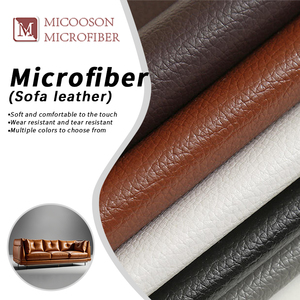 Pvc सिंथेटिक चमड़े के कपड़े से बने वाटरप्रूफ माइक्रोफाइबर कृत्रिम fax चमड़े के लिची अनाज - Product Image 1