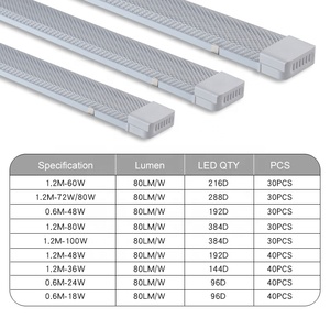 PHULAL T8 T5工业餐厅浴室户外天花板现代发光二极管吊条管灯灯具 - Product Image 6