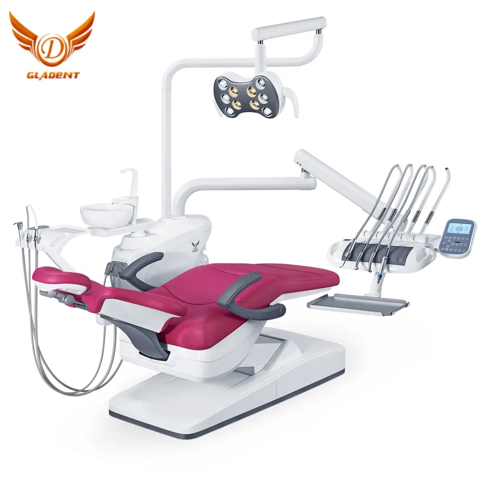 Unidade dental hidráulica Gladent GD-S600 com sistema importado bomba hidráulica