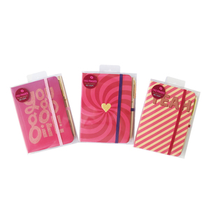For FSC Recycled A6 <strong>Notebook</strong> Hard Cover <strong>Printed</strong> Leather Journal <strong>with</strong> <strong>Elastic</strong> Band and Pen Loose-leaf Binding for School Use - Product Image 6