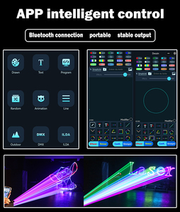 Интеллектуальный лазер RGB, 30 Вт, Bluetooth, Android и apple, управление мобильным телефоном, реклама, коммерческая свадьба, сценический свет - Product Image 5