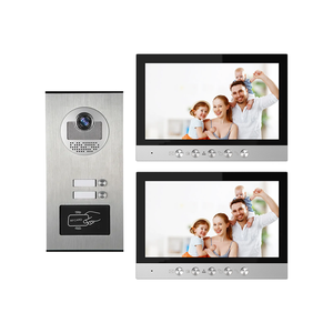 Hızlı kargo görüntülü kapı giriş 2 aile iki monitör 7 inç ekran Video interkom 4 tel Video - Product Image 3