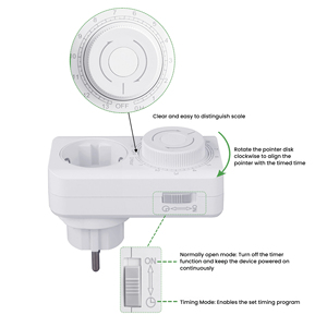 Nuovo Design EU Plug 13 ore programmabile meccanico spina elettrica programma Timer interruttore di alimentazione risparmio energetico per casa giardino - Product Image 3