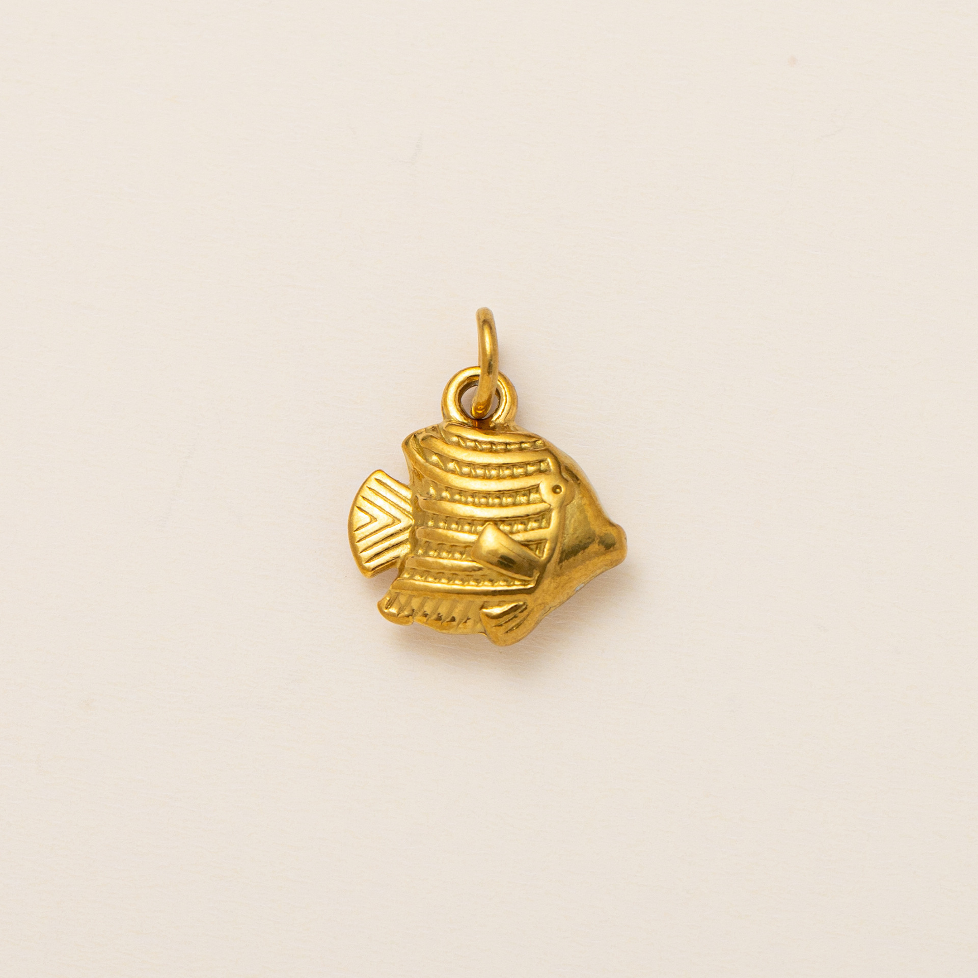 Little Chubby Fish Gold Pendant