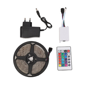 2835 RGB şerit LED kiti DC12V 54LEDS metre başına IP65 su geçirmez LED halat ışık 5M kiti 24Key IR uzaktan kumanda - Product Image 6