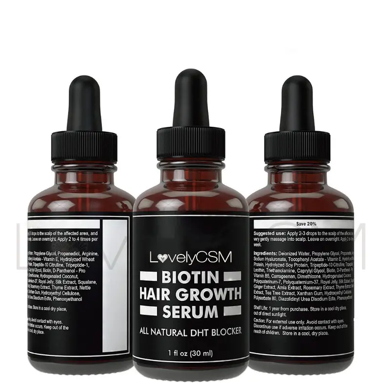 ビオチンアンチストリッピングヘアケアソリューション植物ヘアケアエッセンシャルオイル損傷した髪の品質を向上させるオイル