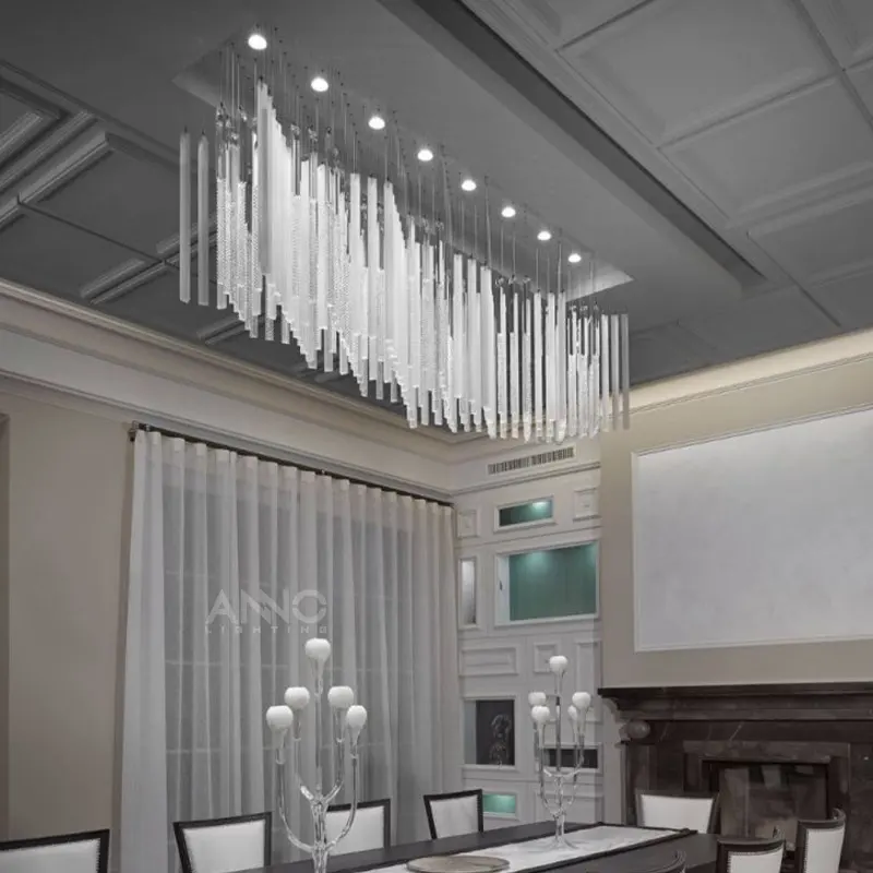 ANNO Grand Lustre de Plafond Décoration de Mariage Lustre de Luxe Moderne Éclairage