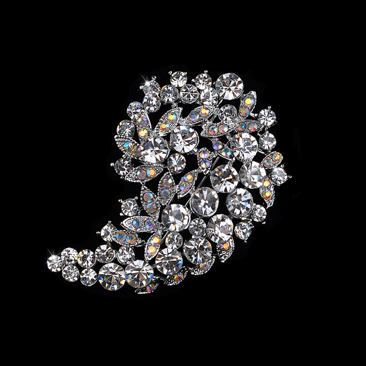 Silver Plated Colorful Crystal
