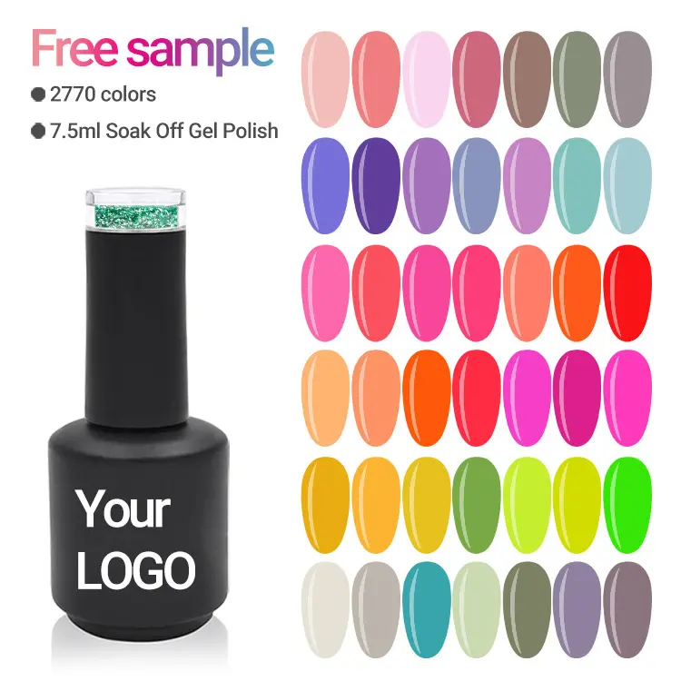 OEM Gel Polish Private Label Soak Off Gel Unha Polish 3Step HEMA Free Customized UV Gel Polish set