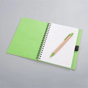 Nuovissimo <span class=keywords><strong>Design</strong></span> carino eco-friendly durevole A5 Coil su misura <span class=keywords><strong>Notebook</strong></span> riciclato a spirale con penna