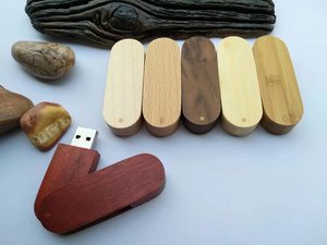 แฟลชไดรฟ์ USB ไม้ปรับแต่งได้ผ่านการทดสอบ H2แล้ว4GB 8GB 16GB 32GB ตัวเลือก64GB USB2.0/3.0กล่องไม้บรรจุภัณฑ์