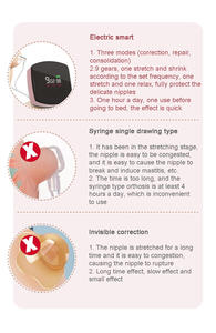 Niplette portable corrige les mamelons plats et inversés avec facilité pour aider l'allaitement Correcteur de mamelon inversé électrique - Product Image 6