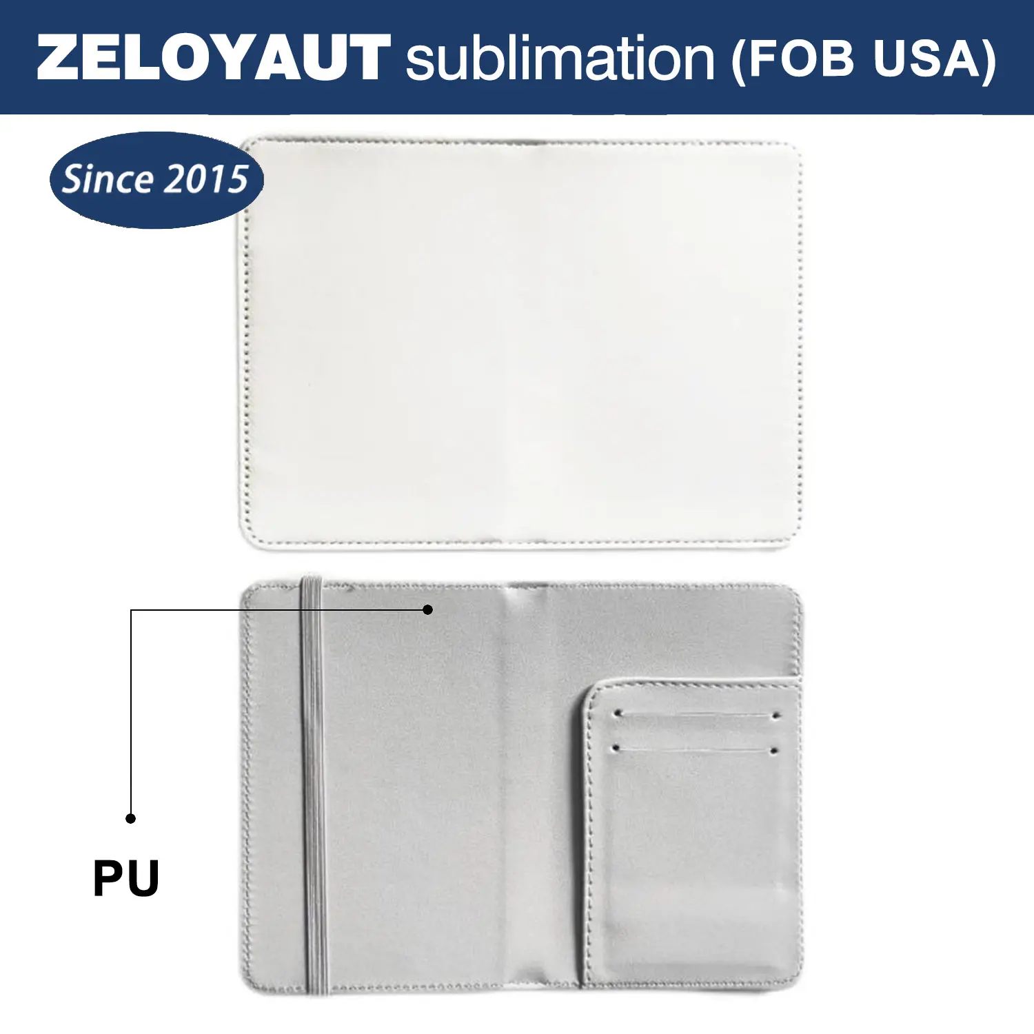 ZELOYAUT Sublimation Wholesales Customized Personal High Quality Useful PU Passport Covers 2024 Travel Hot sale Promotion Gifts