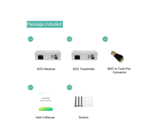 通过同轴电缆EOC传输电力和以太网数据的PoE IP Coax转换器 - Product Image 2