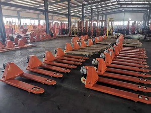 3吨手动托盘车双叉6000磅容量重型钢架，用于双托盘搬运 - Product Image 3